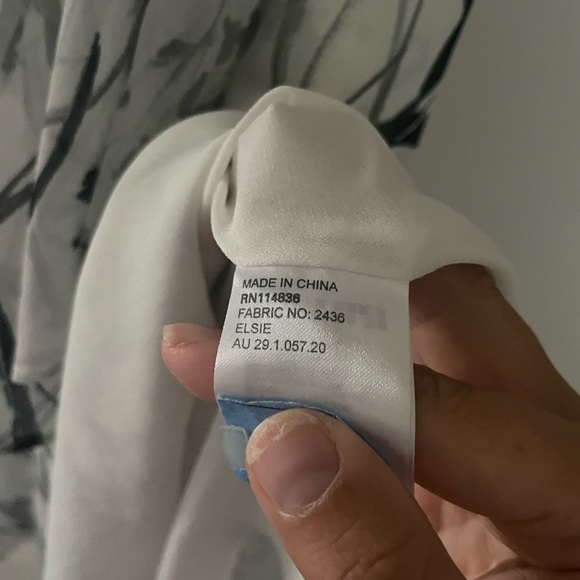 Reiss Elsie Fit and Flare Dress Silk Brushstroke - Picture 7 of 9